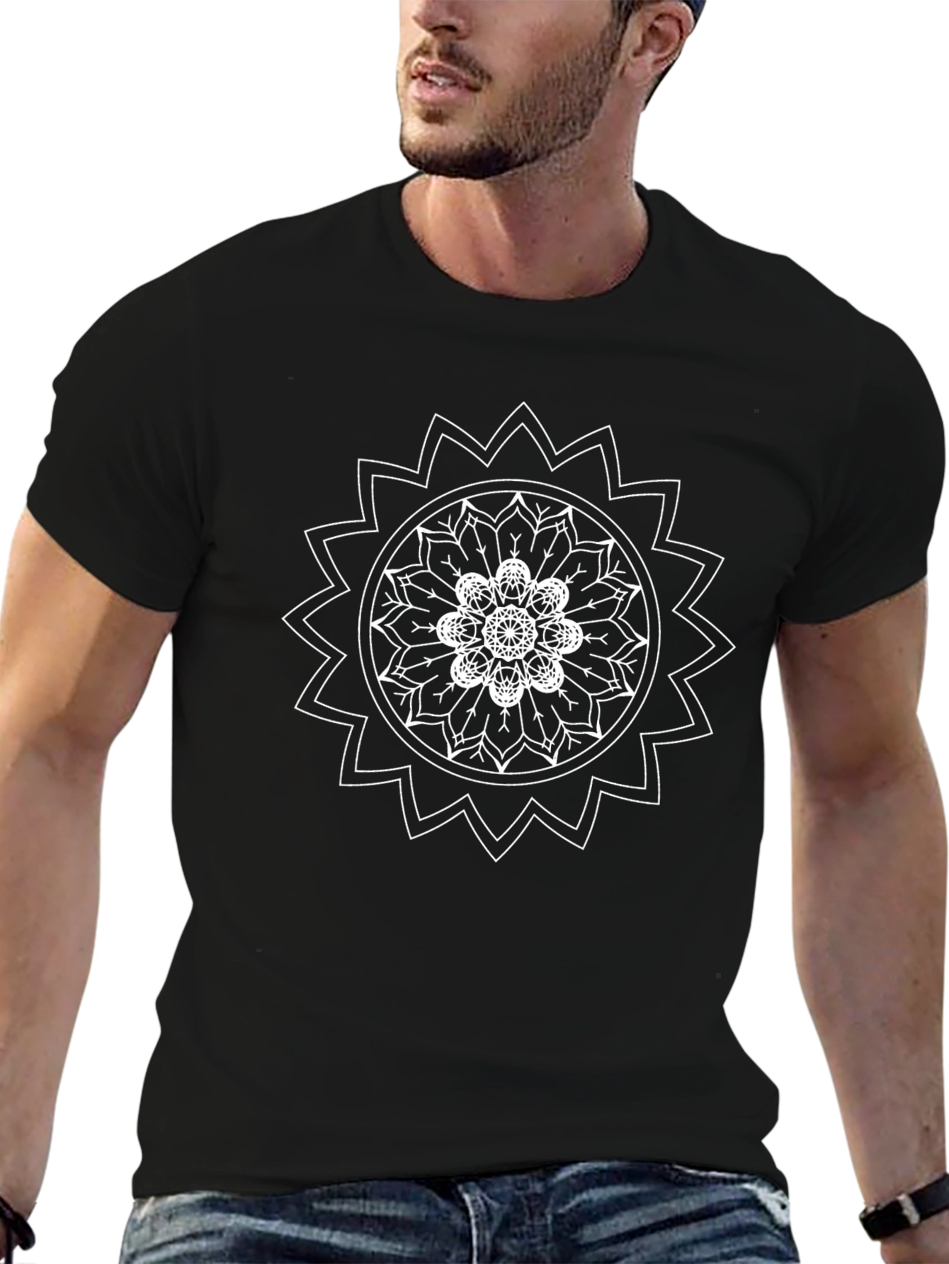 Mandala Graphic Black T-Shirt