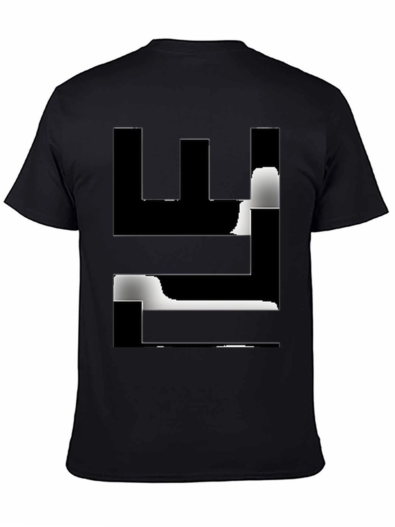 Abstract Graphic Black T-Shirt
