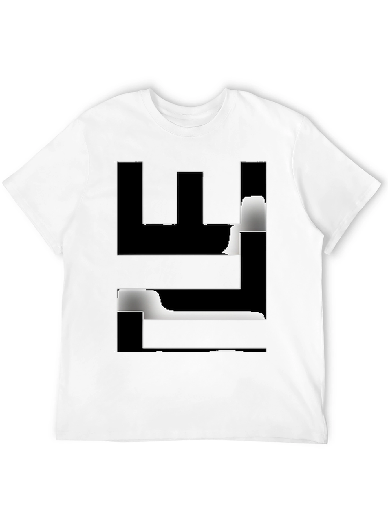 Abstract Graphic Black T-Shirt