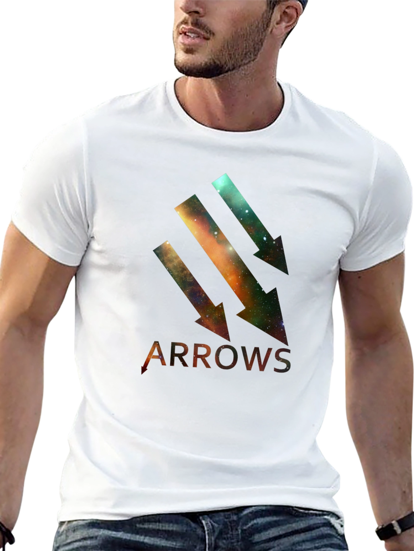 Galaxy Arrows Black T-Shirt