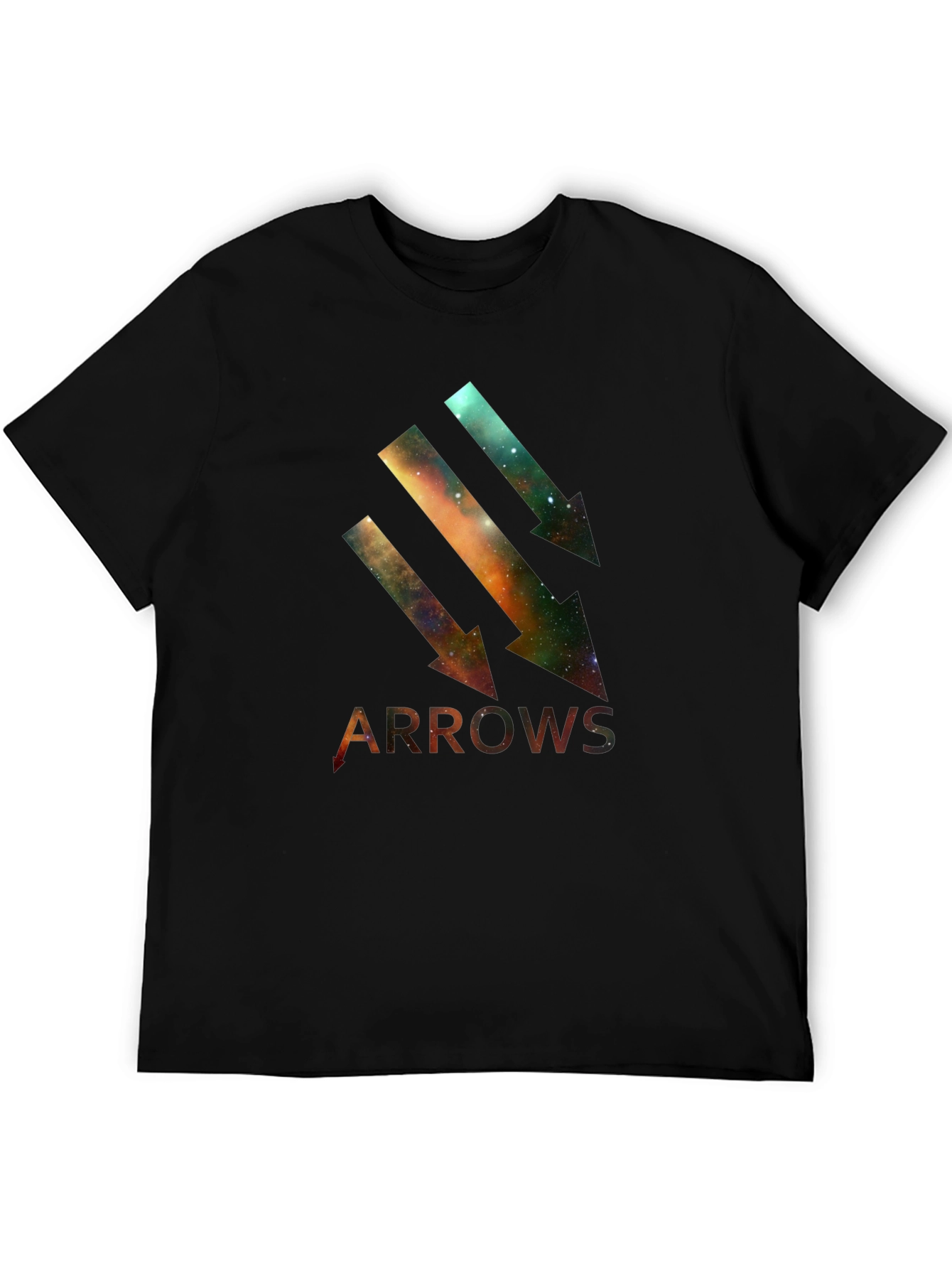 Galaxy Arrows Black T-Shirt