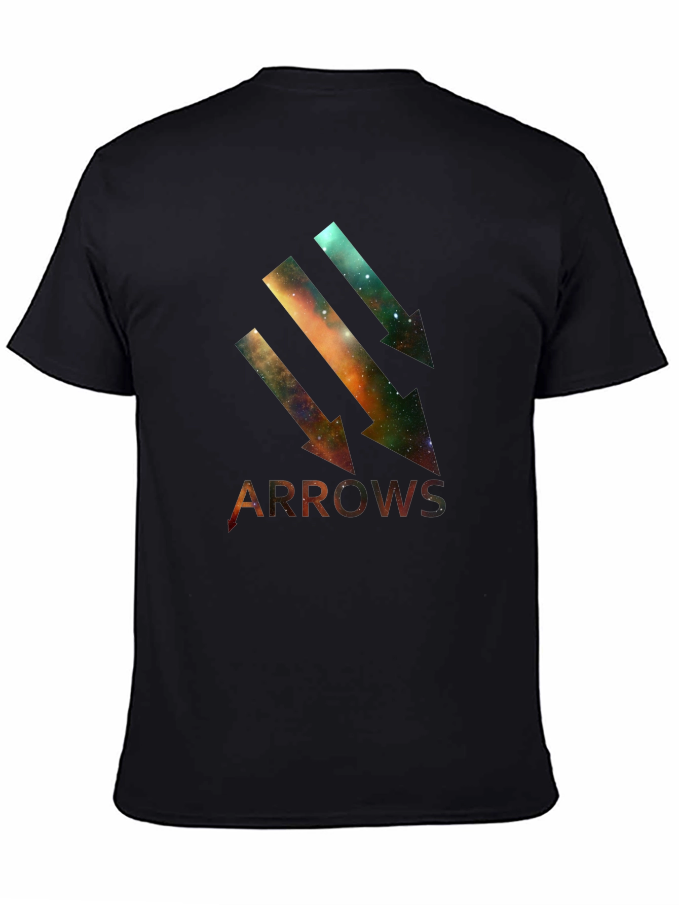 Galaxy Arrows Black T-Shirt