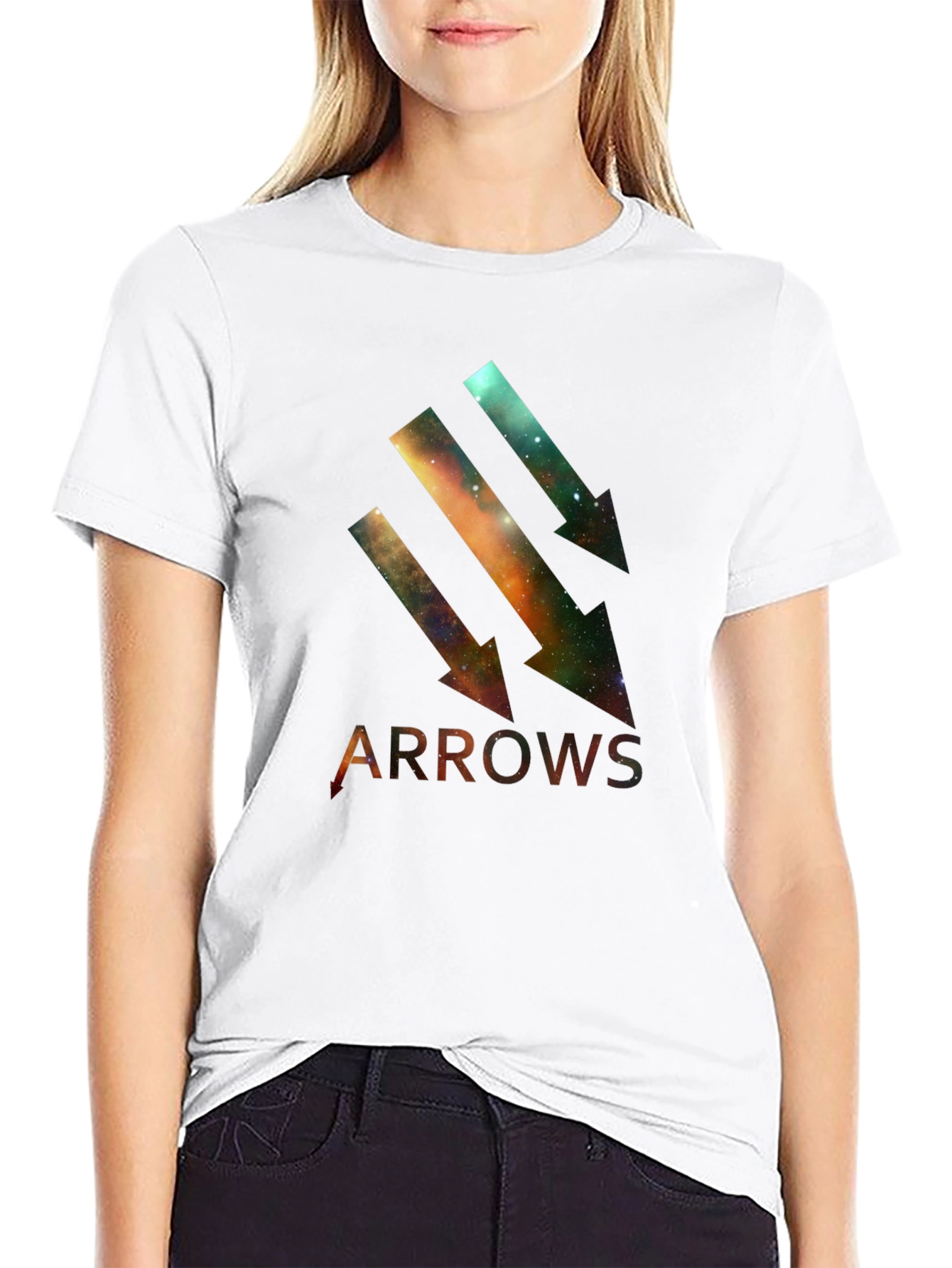 Galaxy Arrows Black T-Shirt