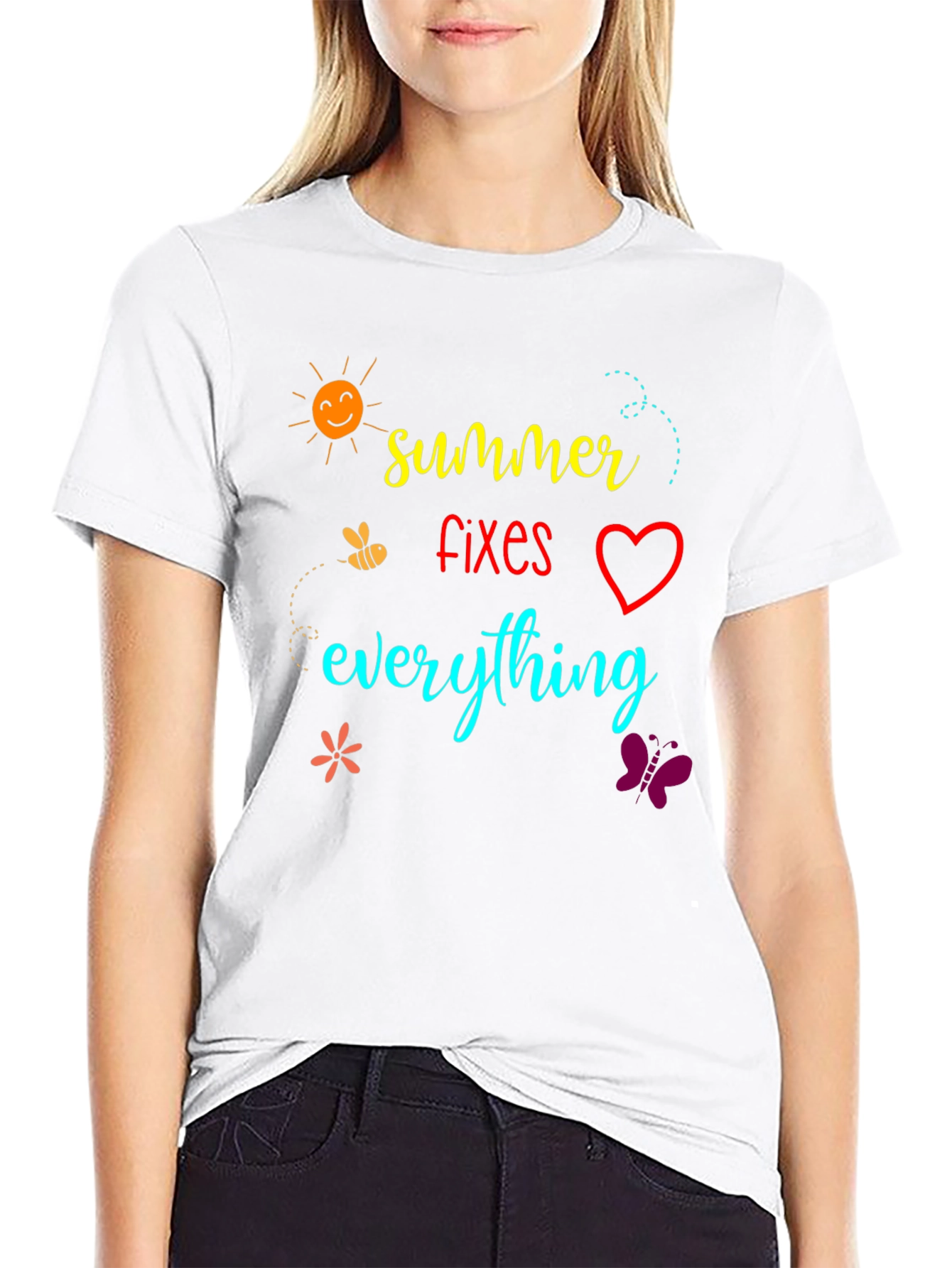Summer Fixes Everything Graphic T-Shirt