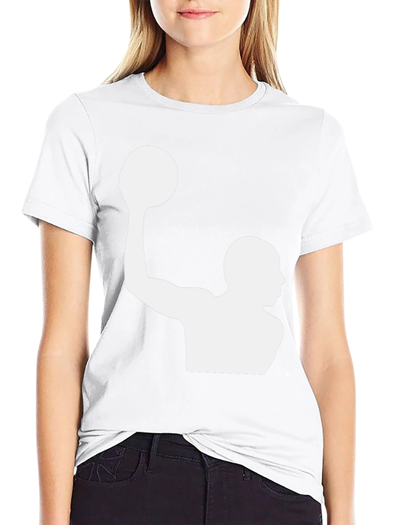 Water Polo Player Graphic T-Shirt - Black