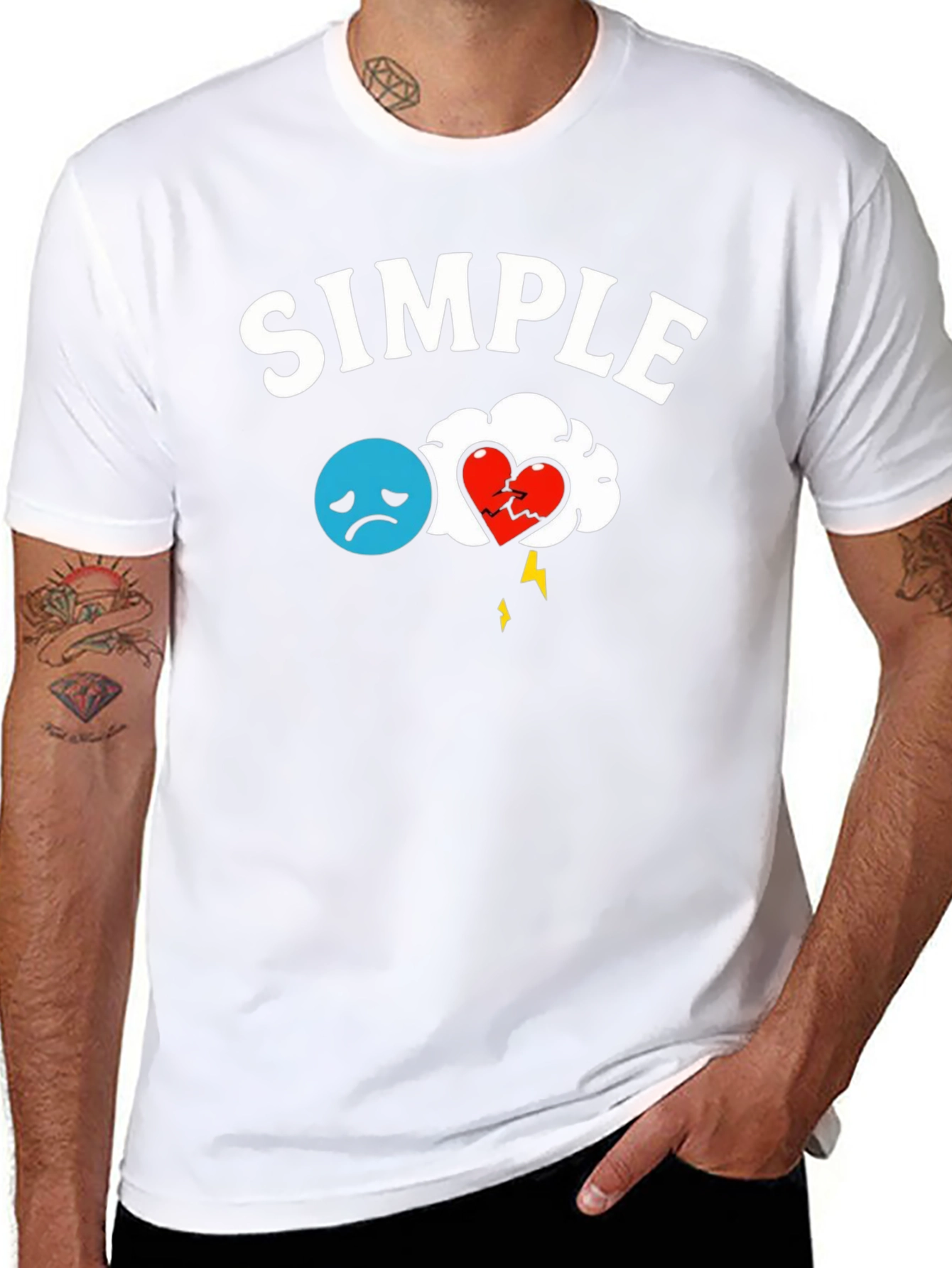 Simple Broken Heart T-Shirt