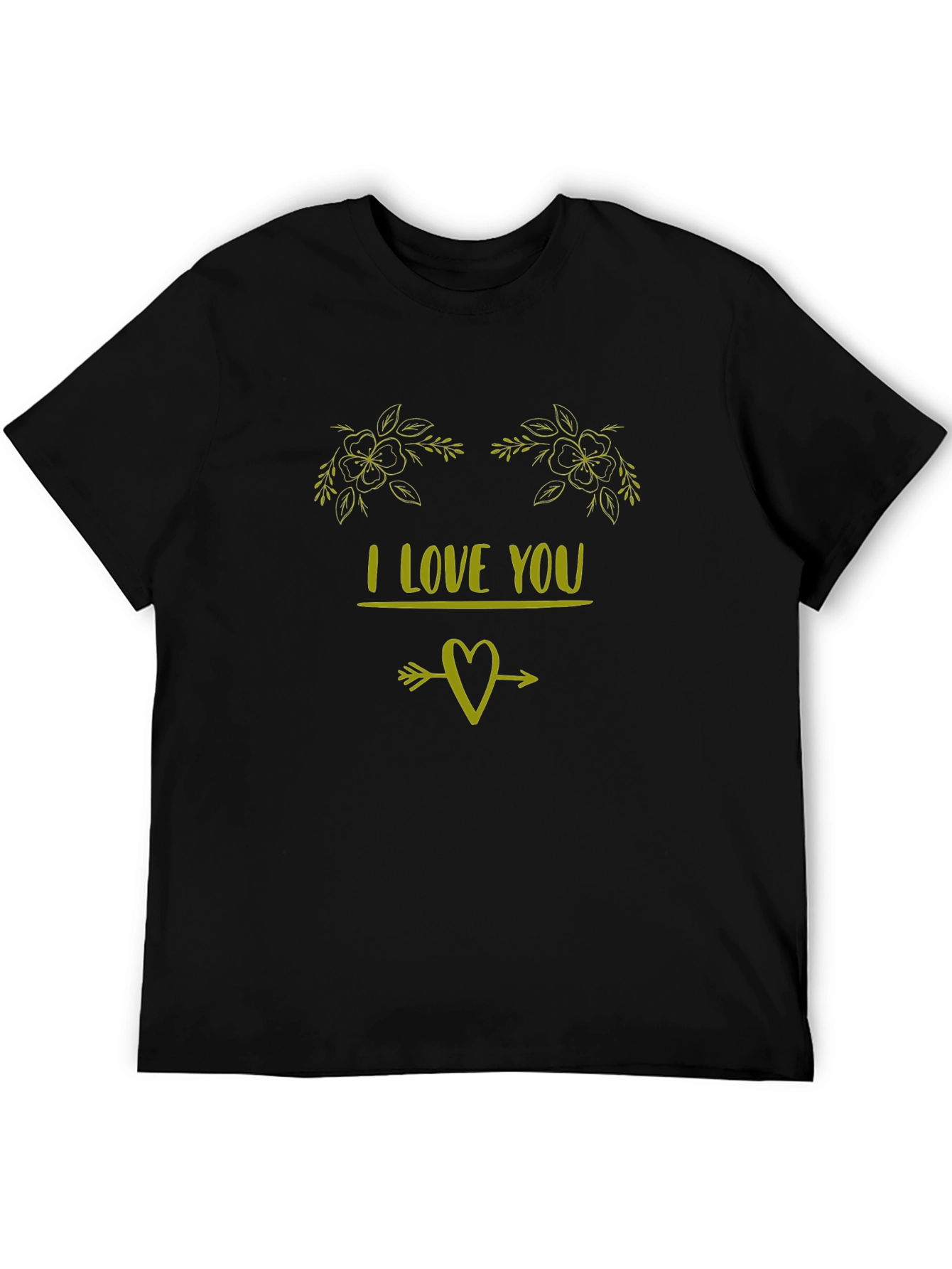 I Love You Graphic Tee - Black