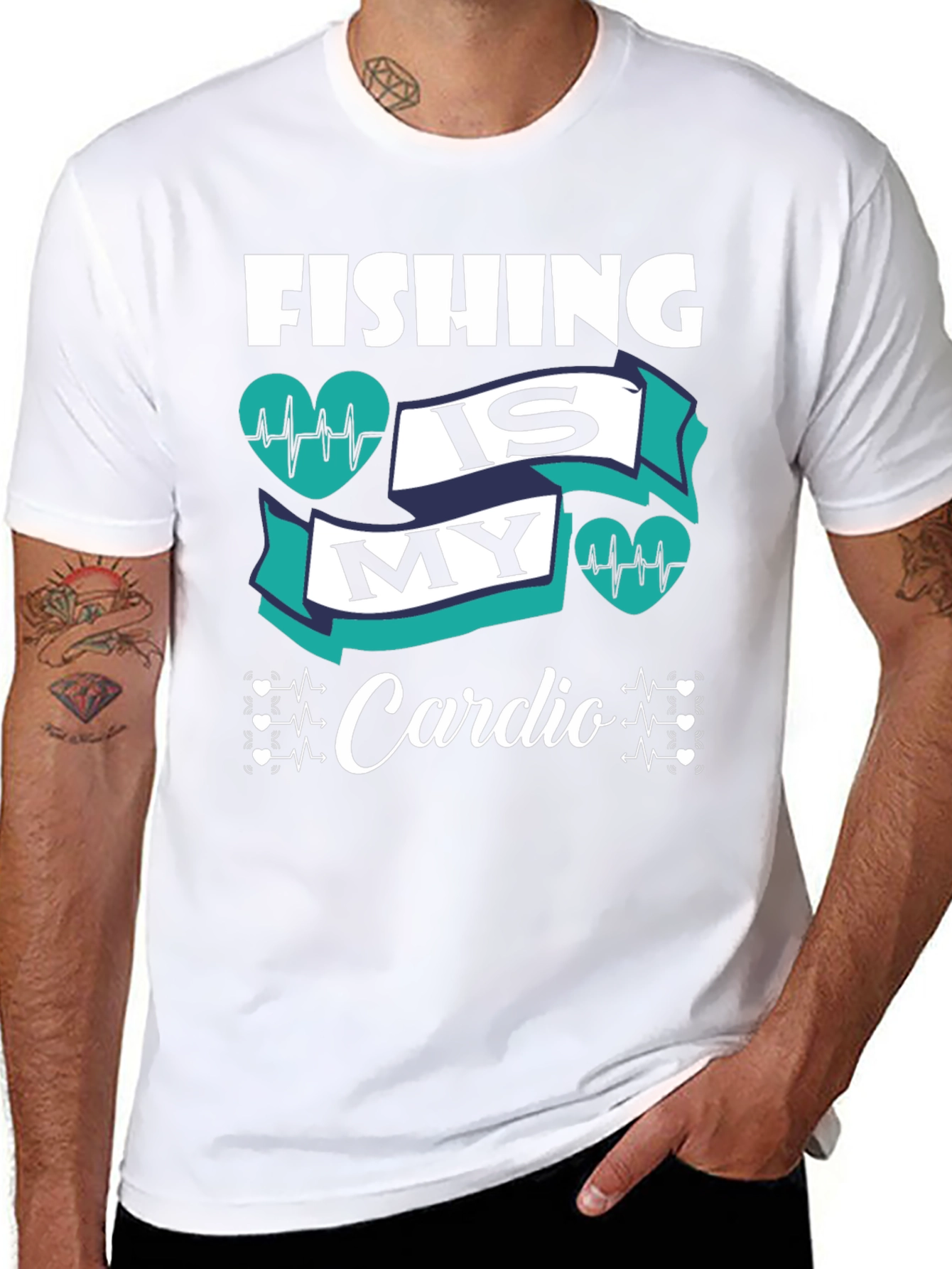 Fishing is My Cardio Graphic Tee