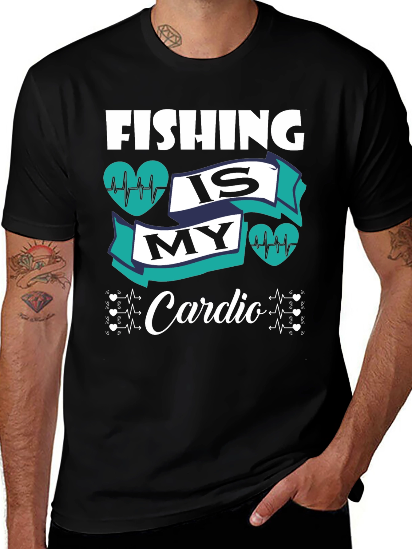 Fishing is My Cardio Graphic Tee