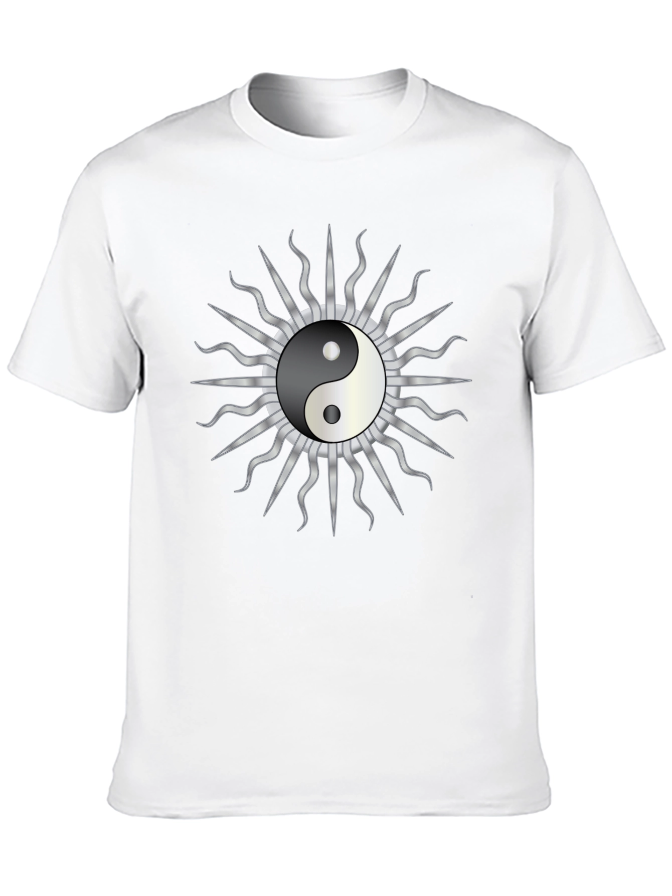 Yin Yang Sun Graphic T-Shirt - Harmony & Style