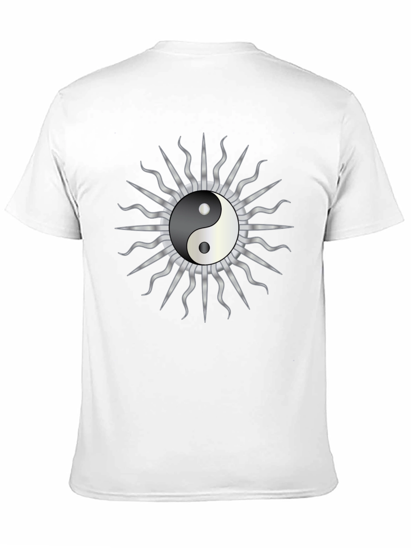 Yin Yang Sun Graphic T-Shirt - Harmony & Style