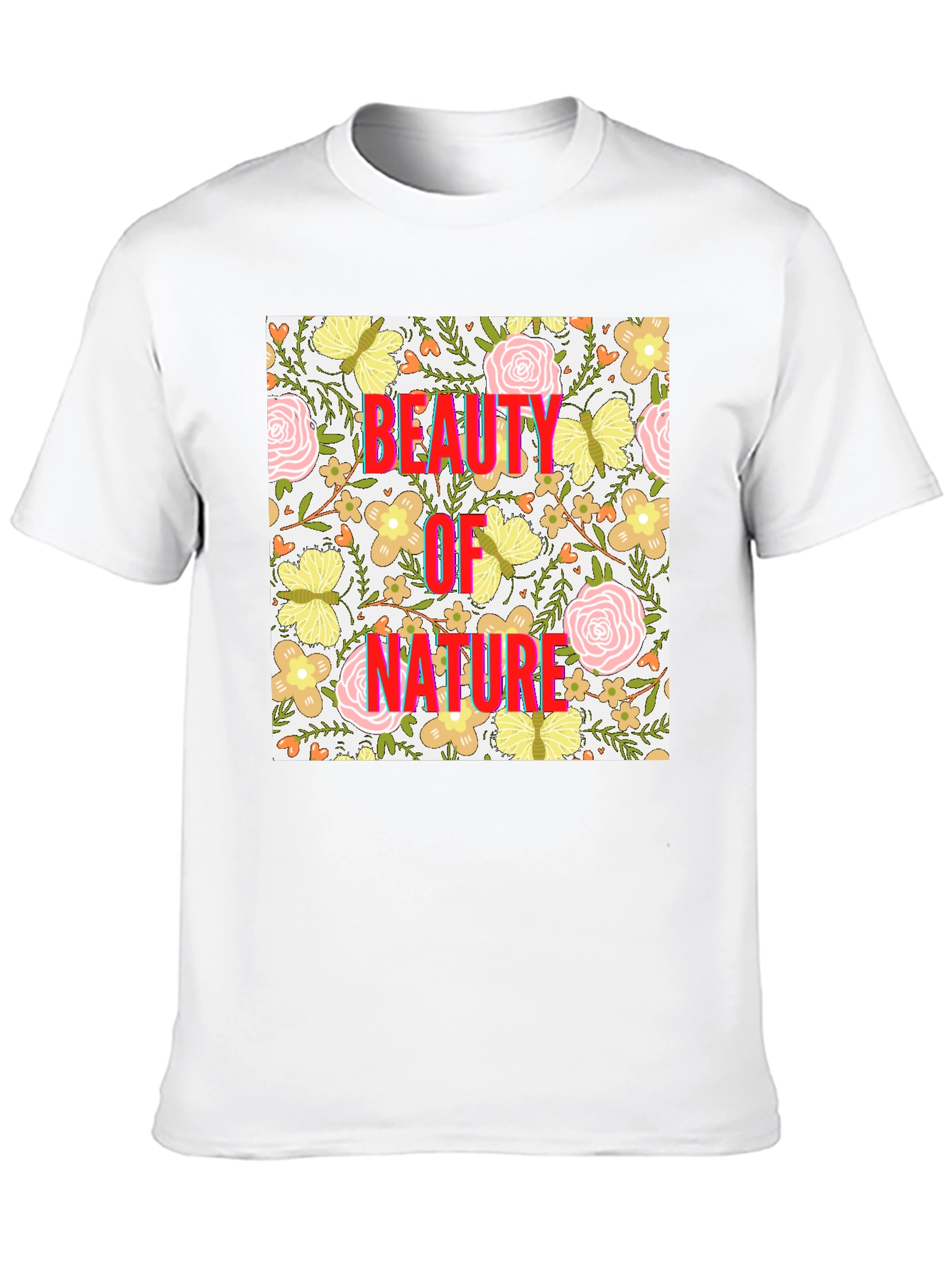 Beauty of Nature Floral Print T-Shirt