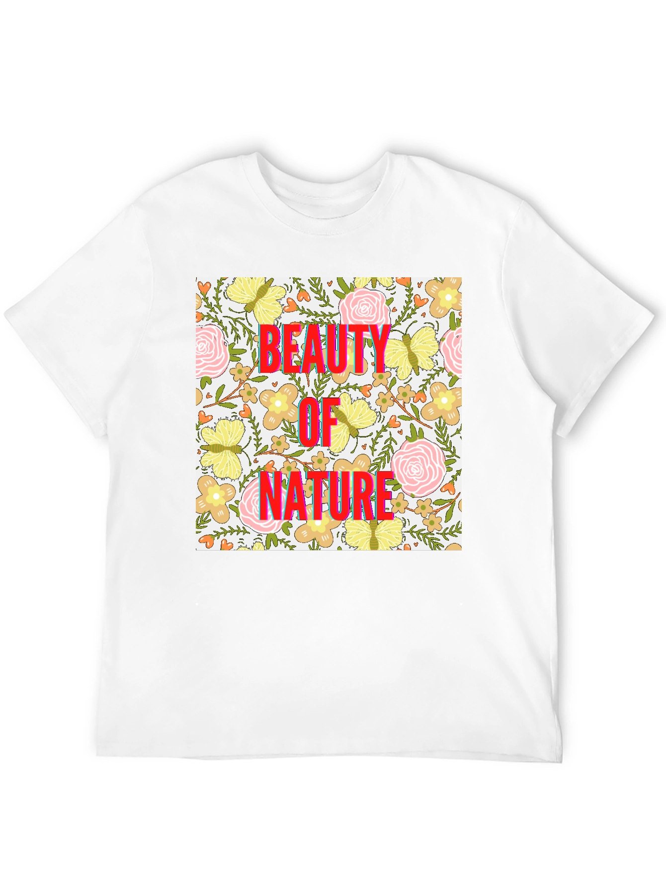Beauty of Nature Floral Print T-Shirt