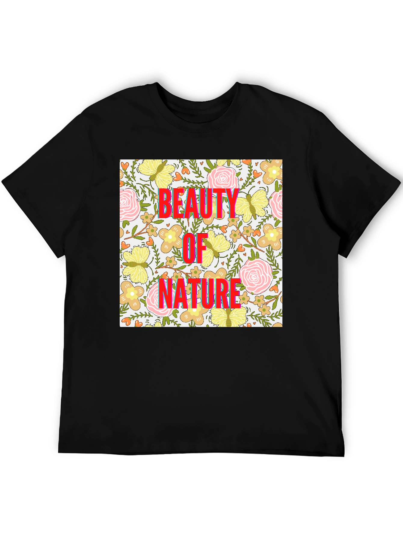 Beauty of Nature Floral Print T-Shirt