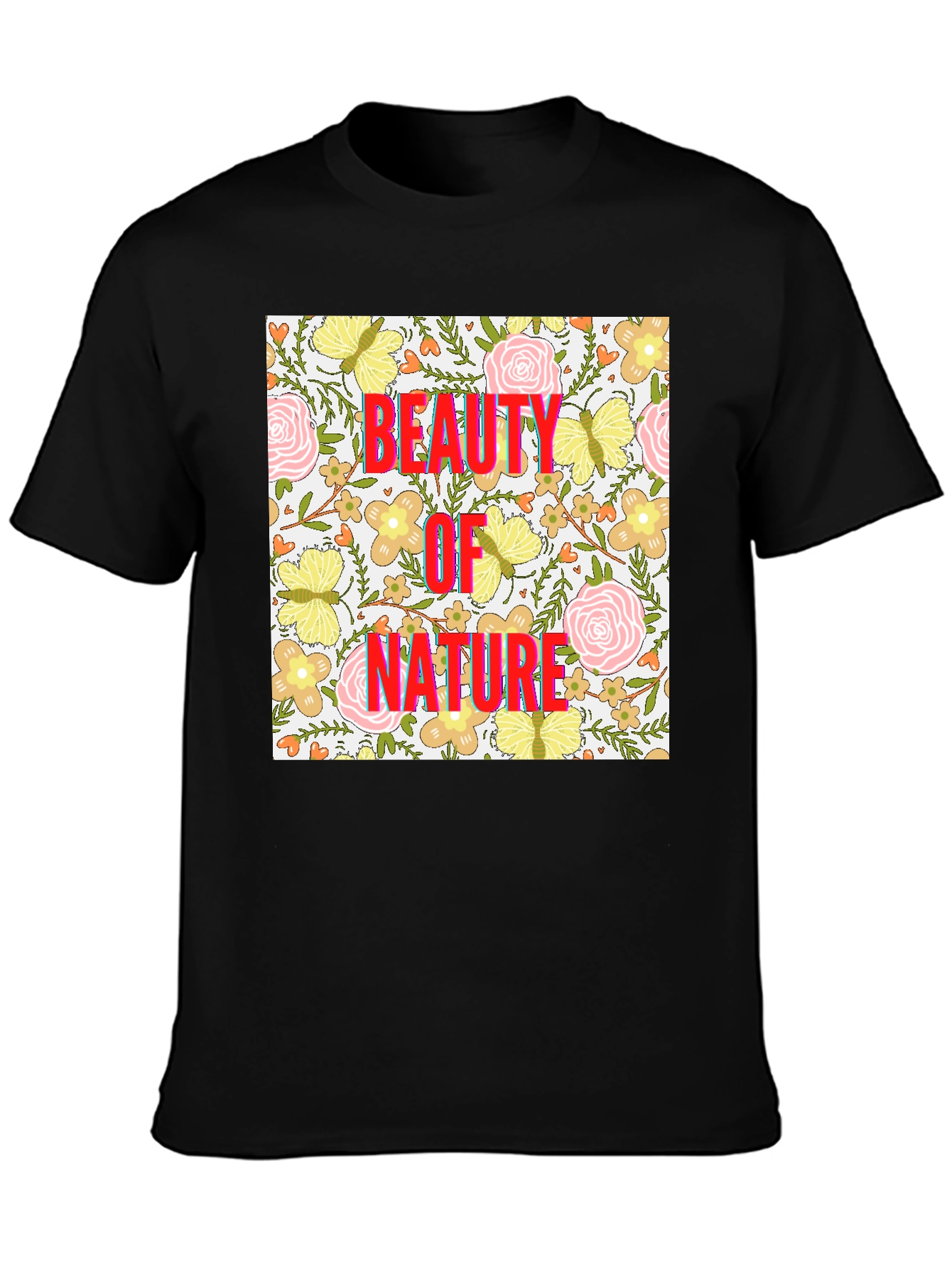 Beauty of Nature Floral Print T-Shirt