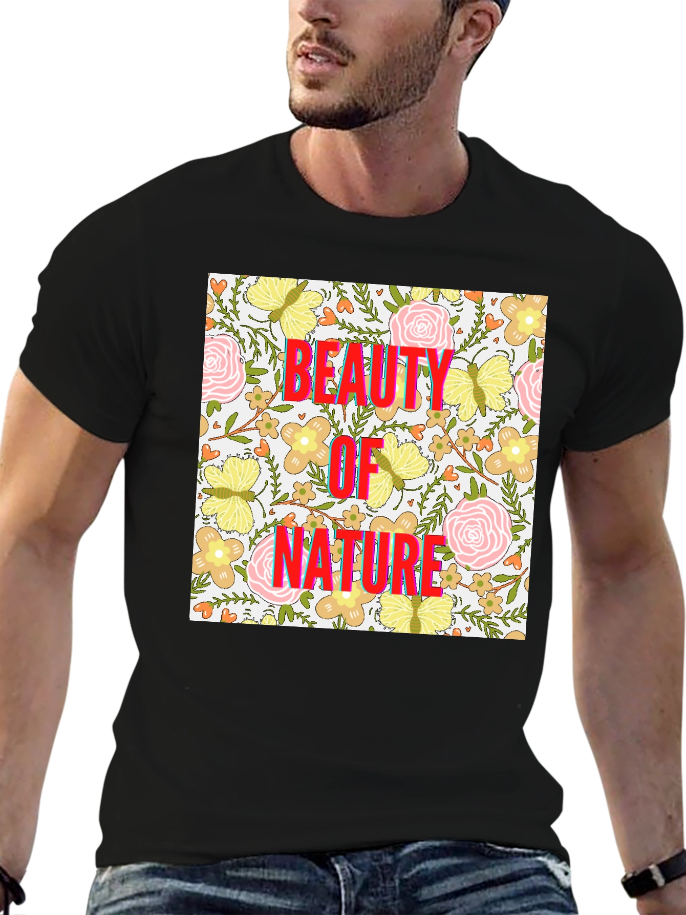 Beauty of Nature Floral Print T-Shirt