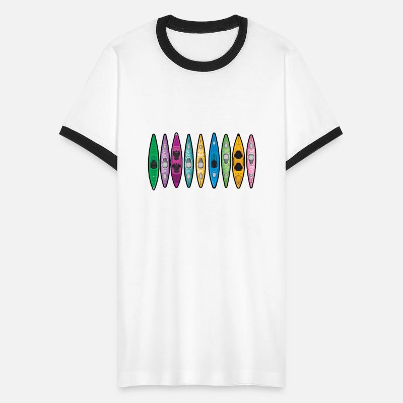 Kayaking Colorful Paddle Sport Pattern Art