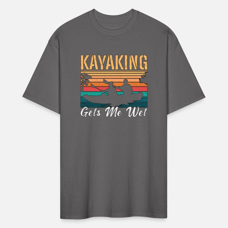 Kayaking Gets Me Wet Retro Paddle Boat Kayak Lover