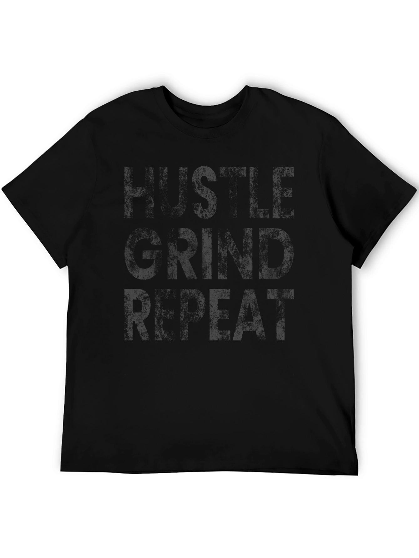Hustle Grind Repeat Black T-Shirt
