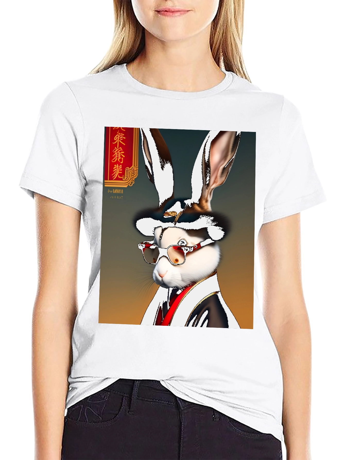 Rabbit Art Graphic T-Shirt