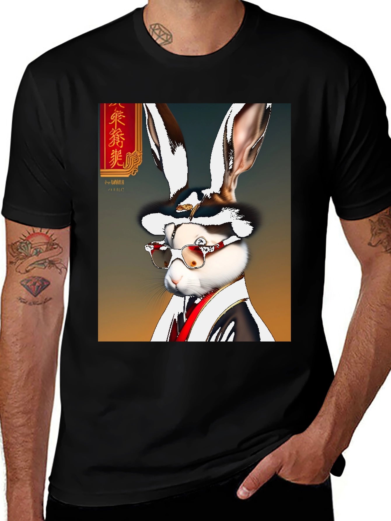 Rabbit Art Graphic T-Shirt