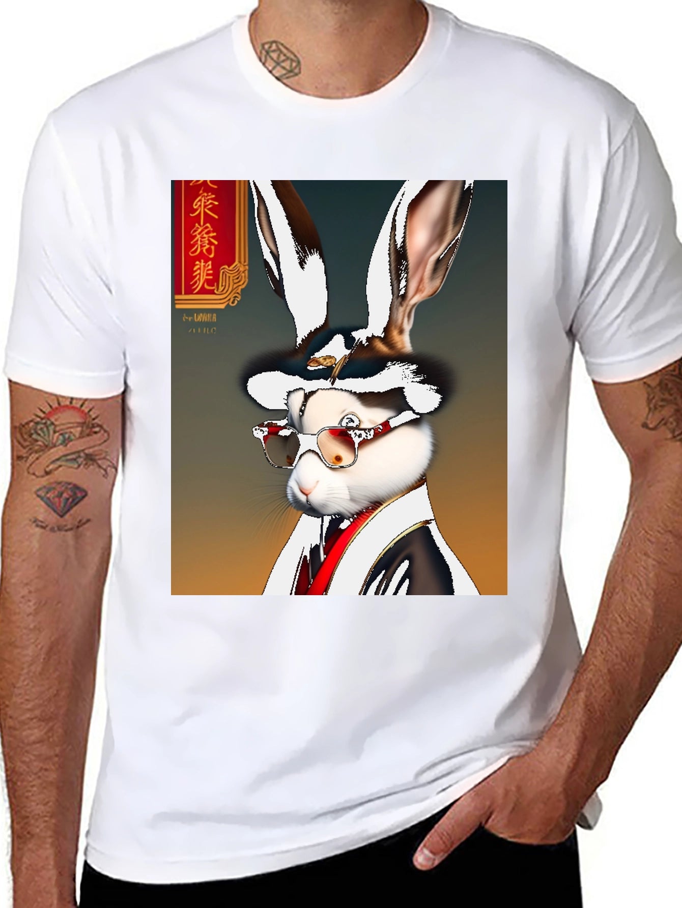 Rabbit Art Graphic T-Shirt