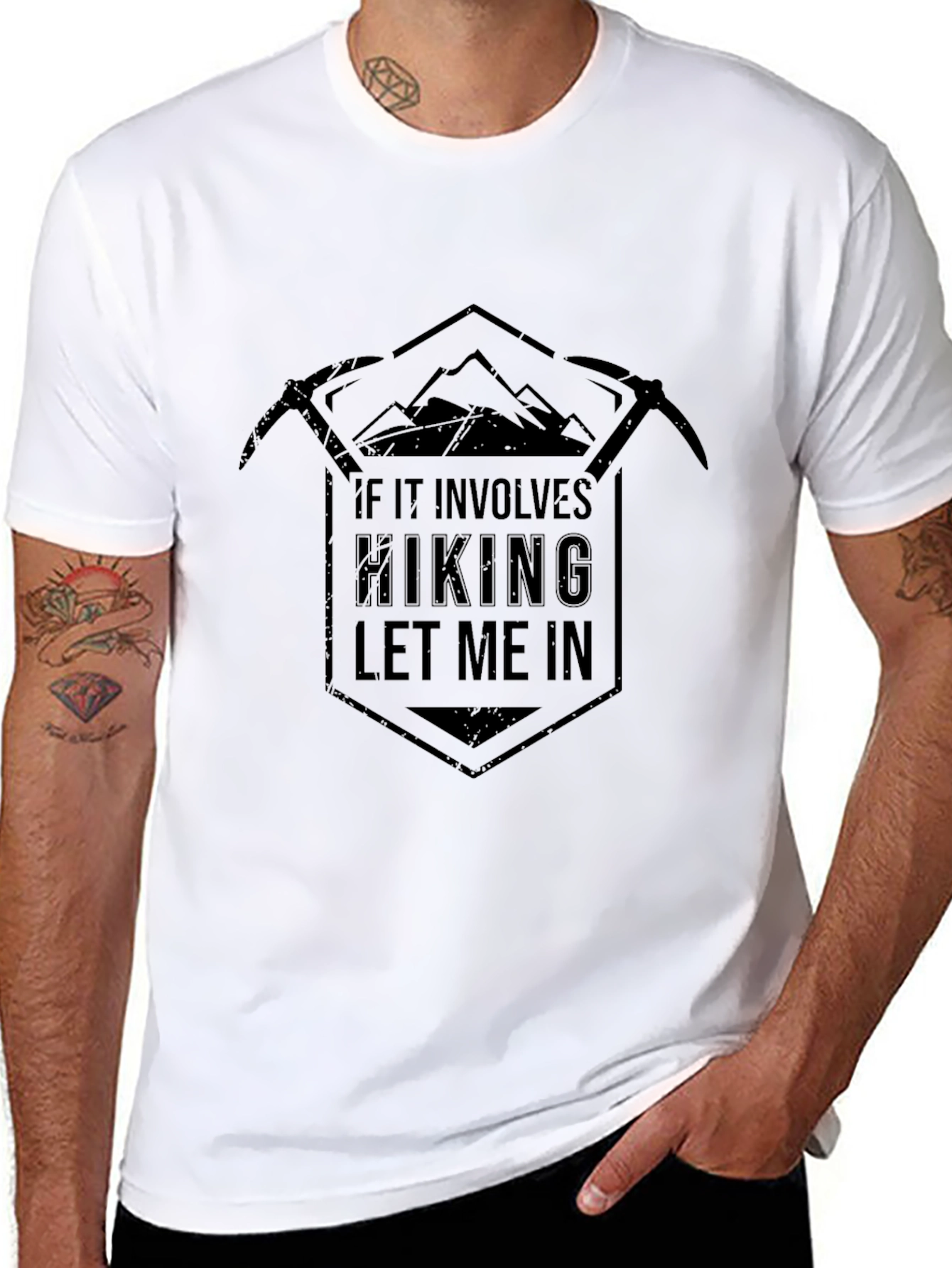 Hiking Enthusiast Graphic T-Shirt