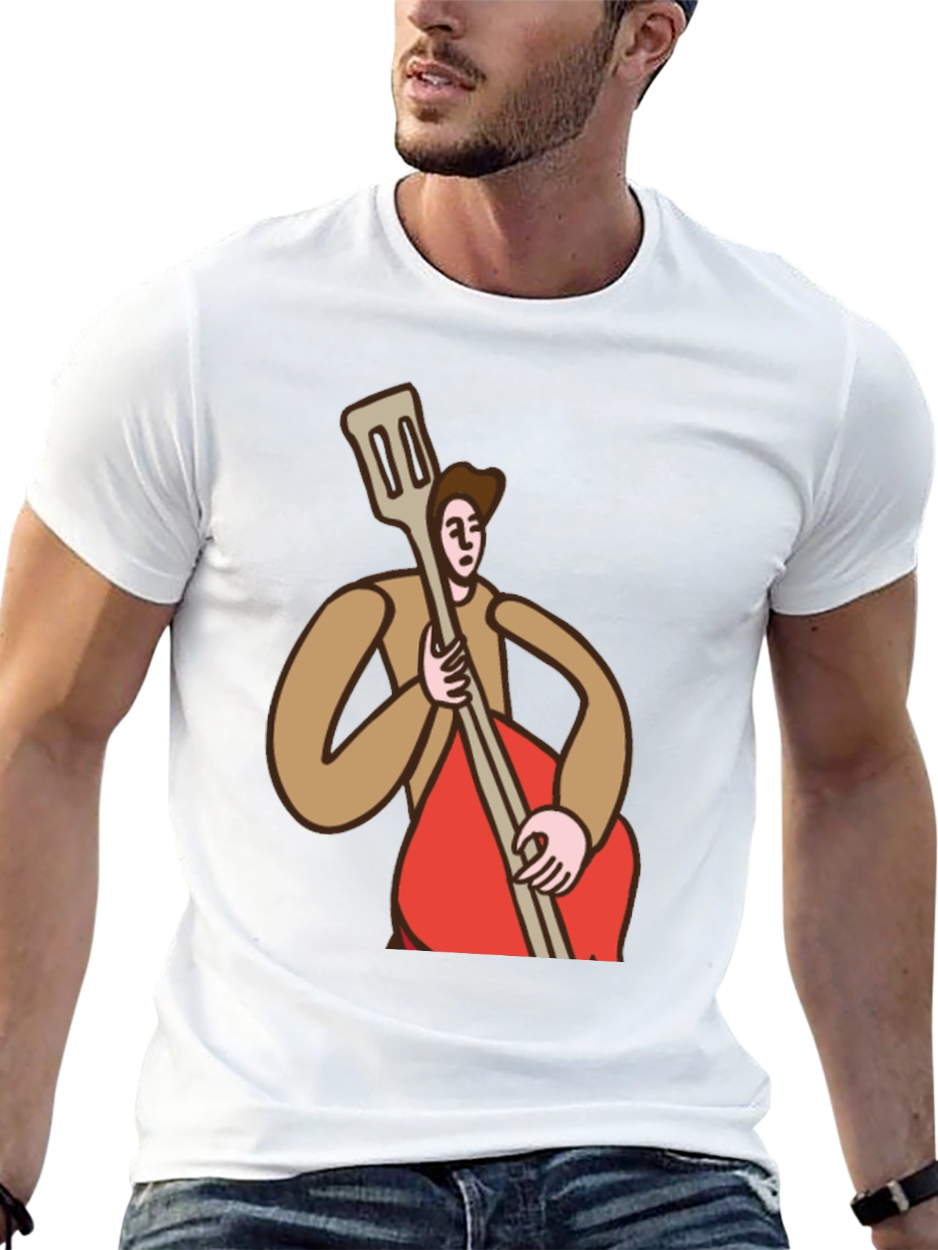 Bass Player Graphic Tee - Black Cotton T-Shirt
