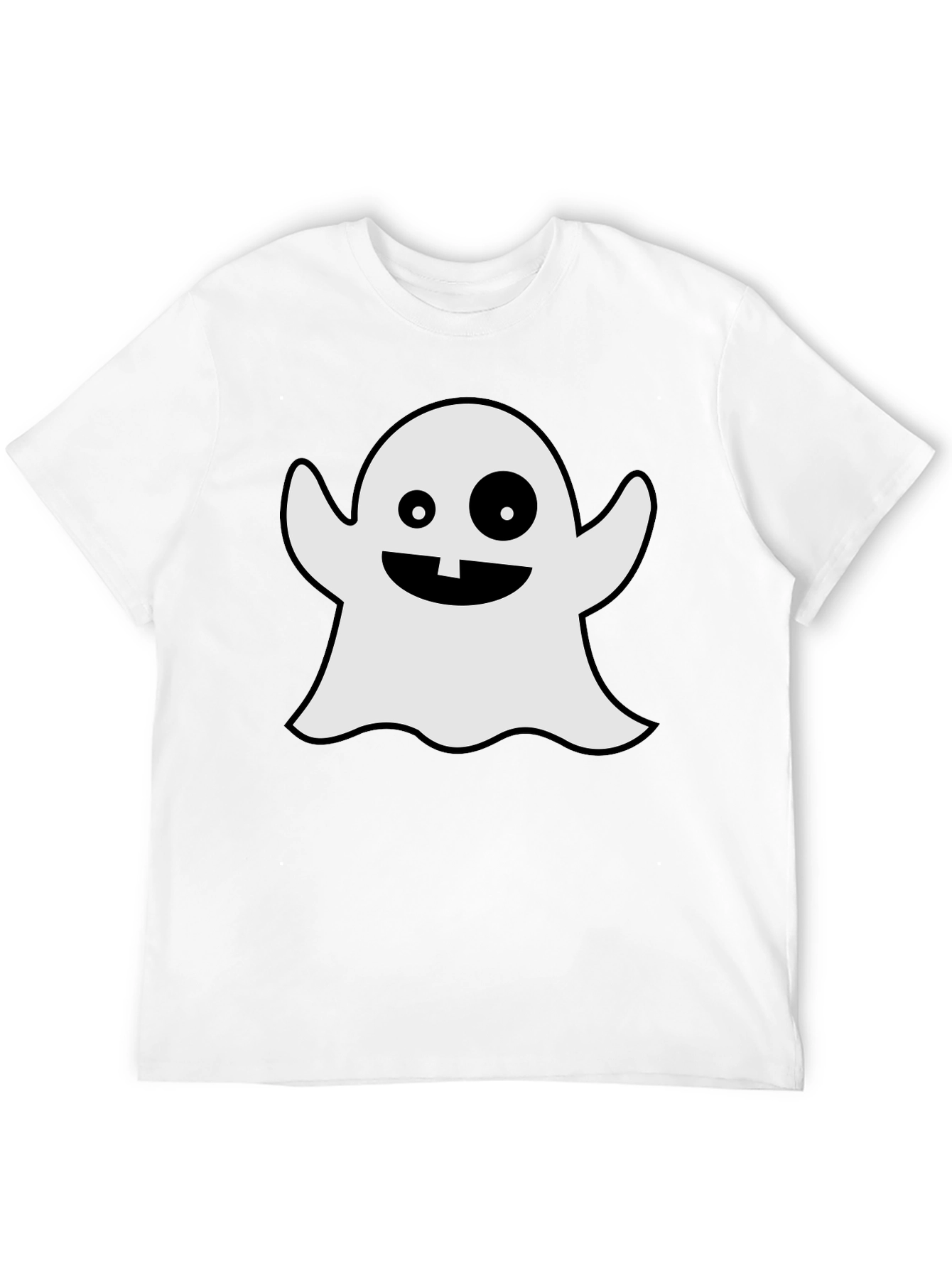 Spooky Ghost Graphic Tee - Halloween Apparel