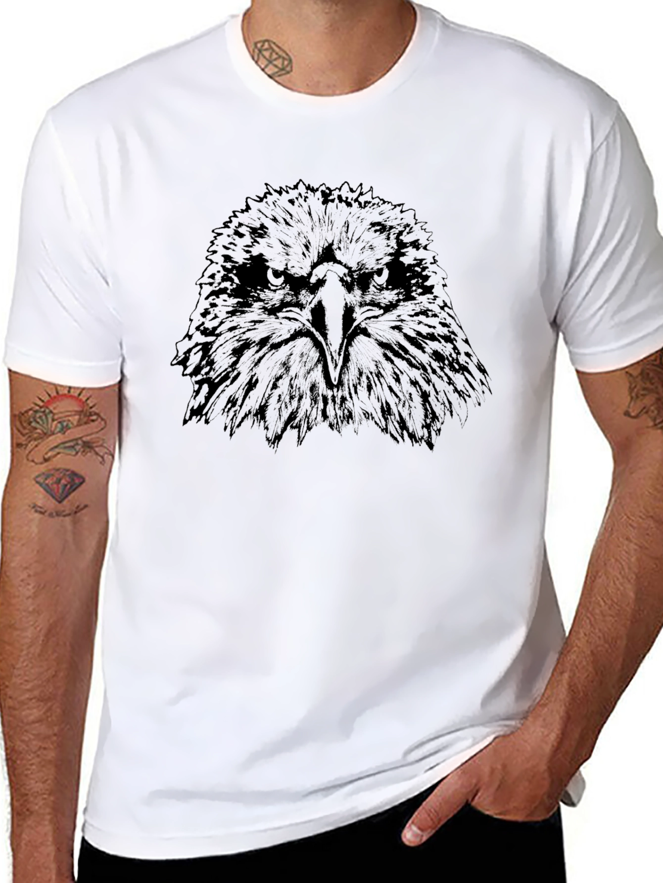 Eagle Graphic Tee - Mens Black T-Shirt