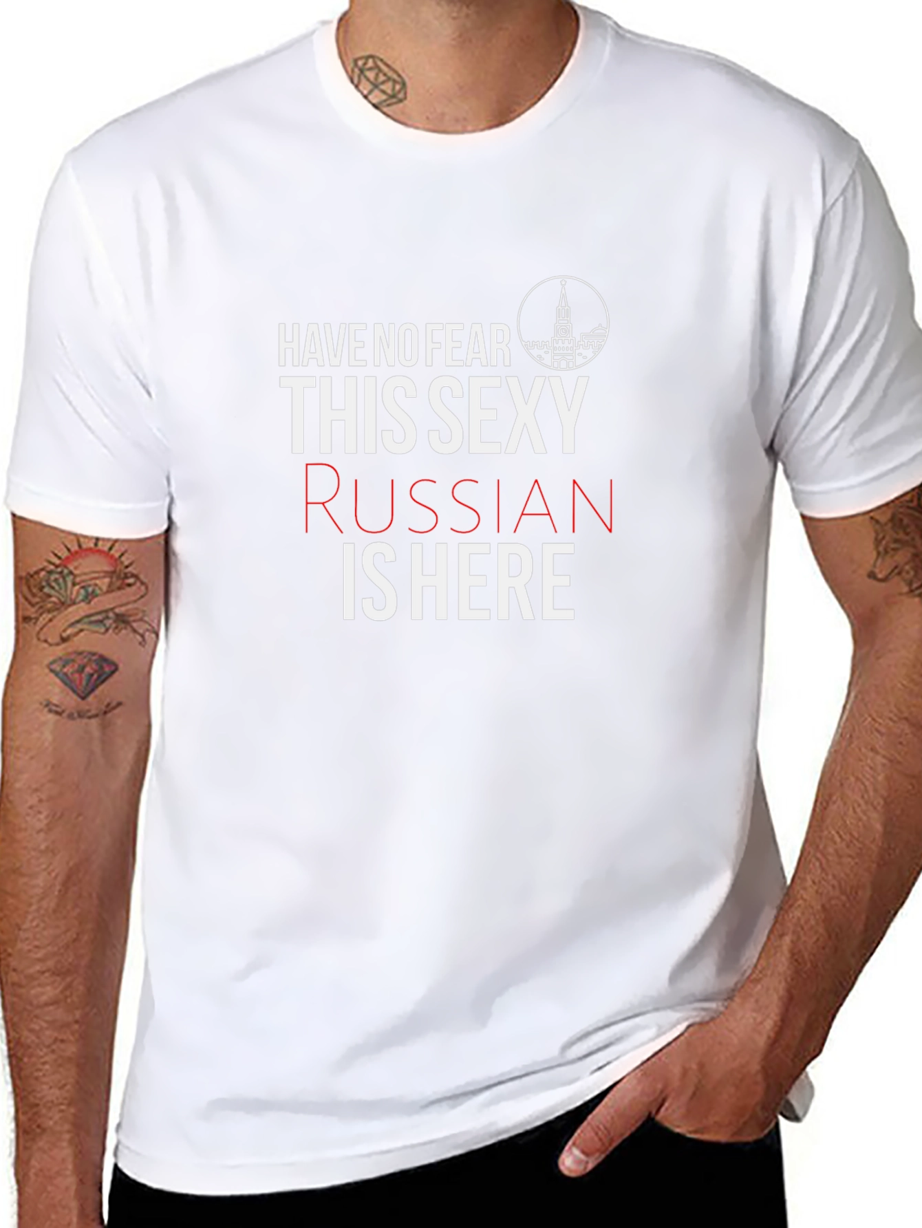 Sexy Russian T-Shirt - Black Crew Neck Tee