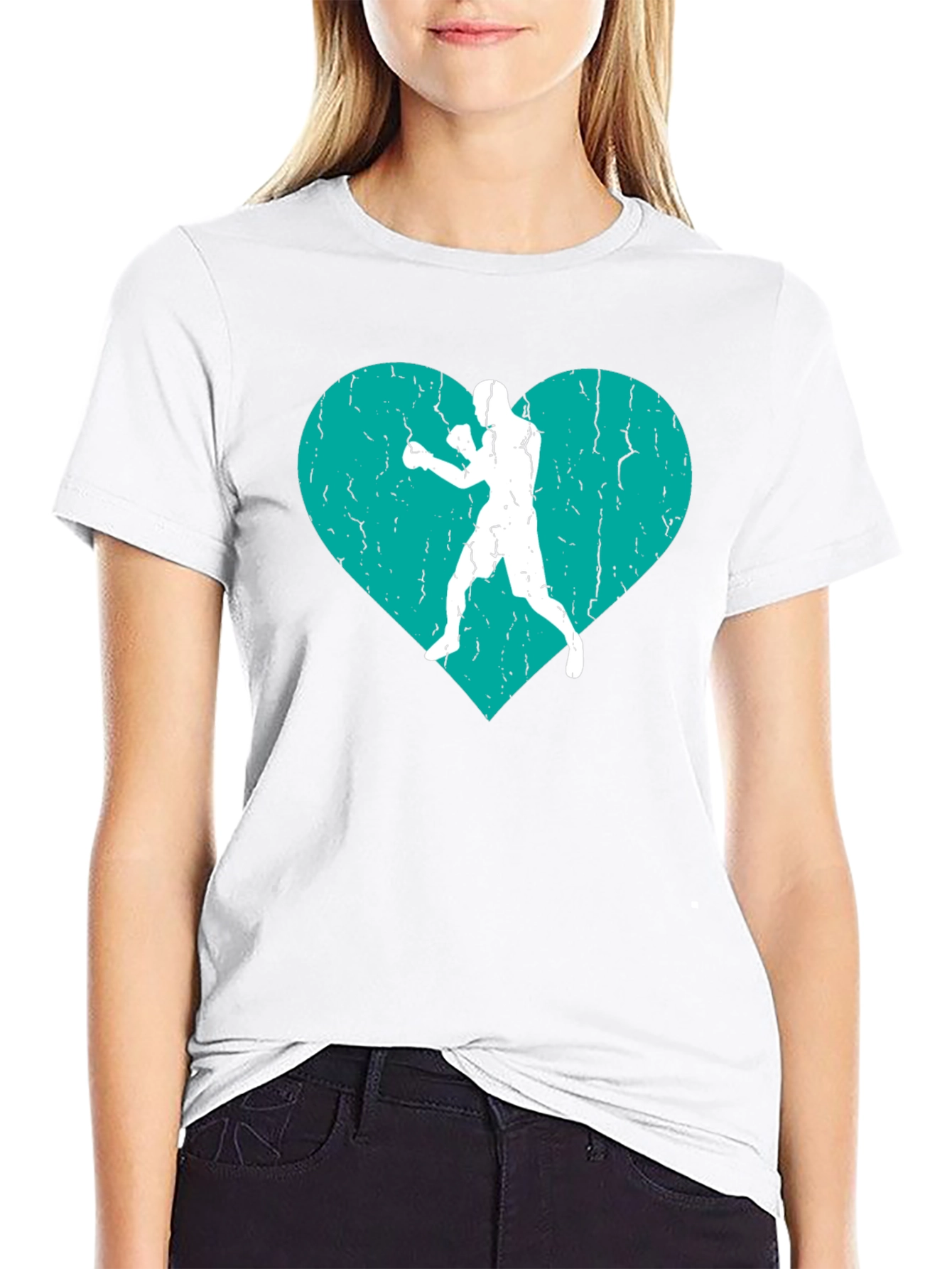 Heart Boxer Graphic Tee - Stylish Boxing Fan T-Shirt