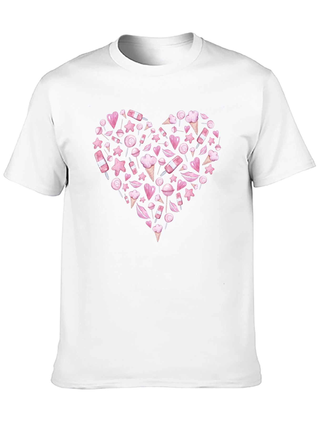 Sweet Heart Candy Graphic T-Shirt