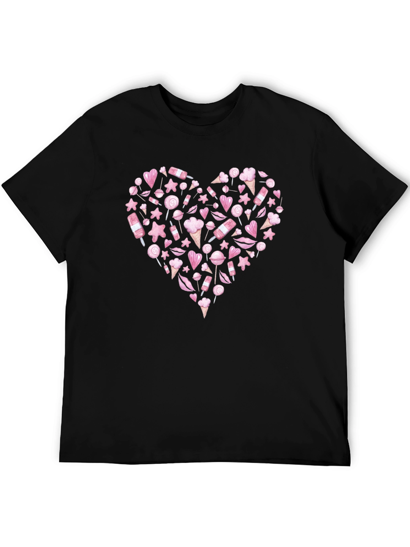 Sweet Heart Candy Graphic T-Shirt