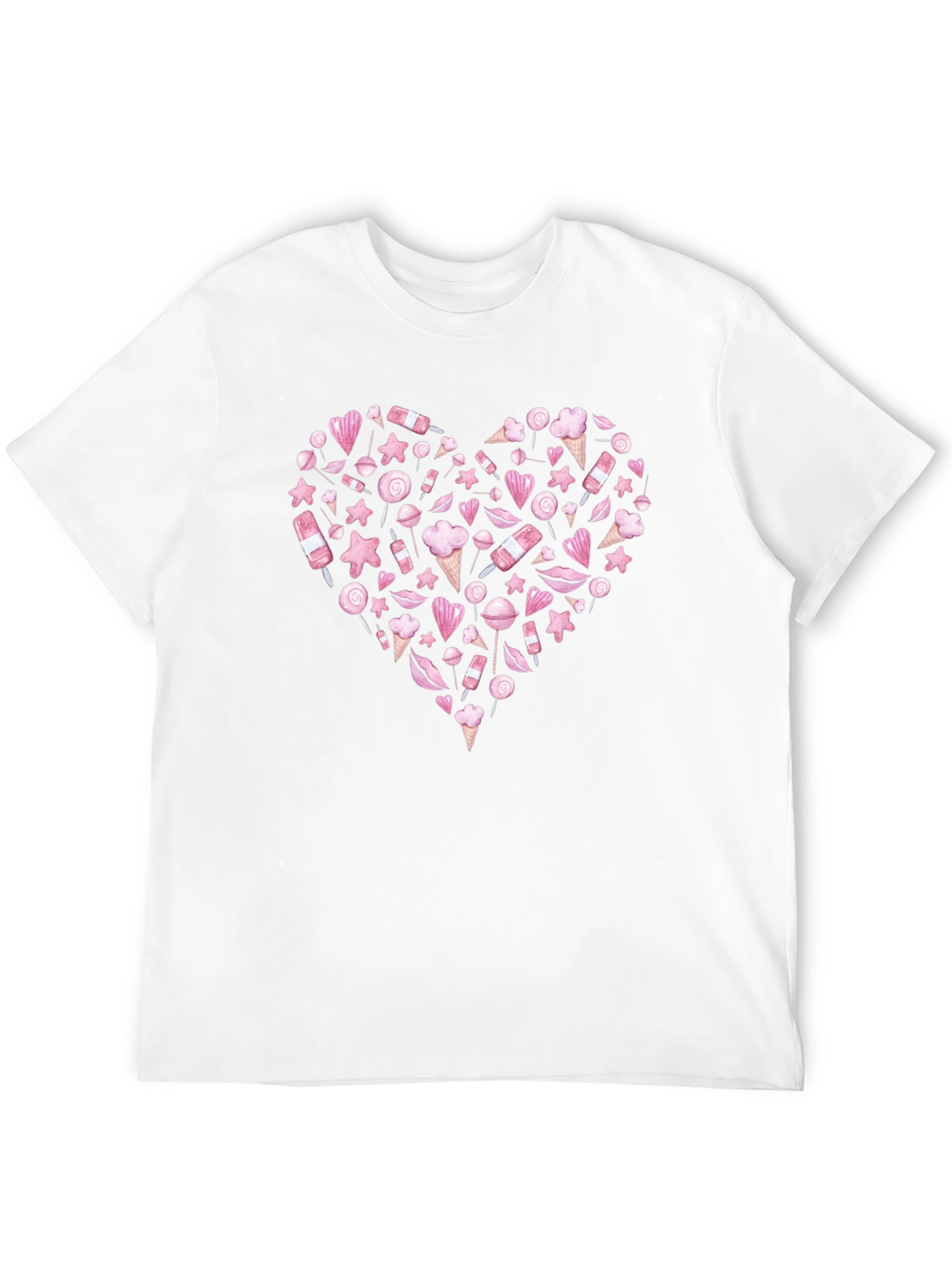 Sweet Heart Candy Graphic T-Shirt