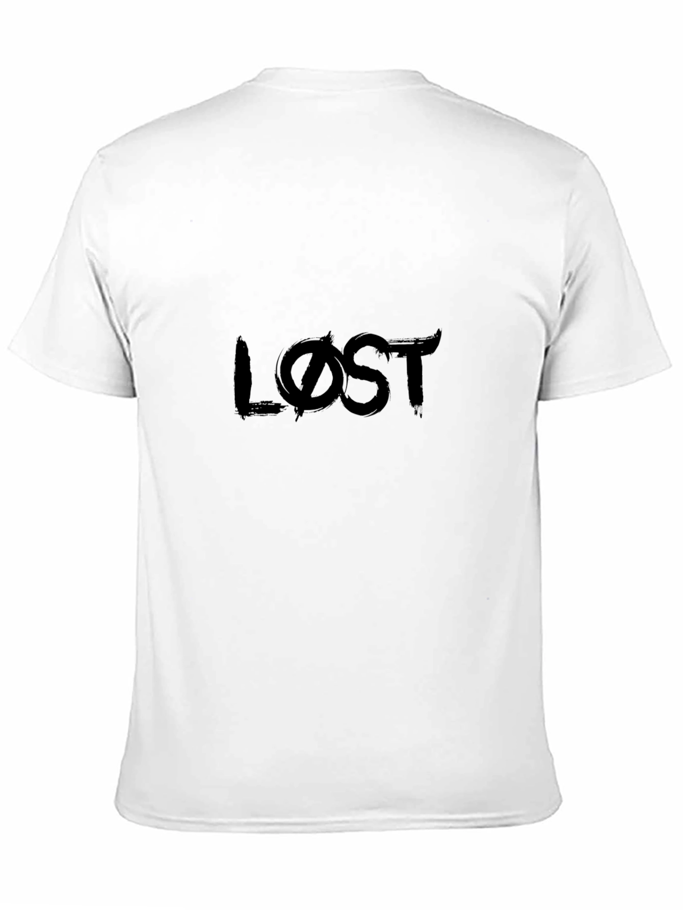 Lost Graphic Print Black T-Shirt