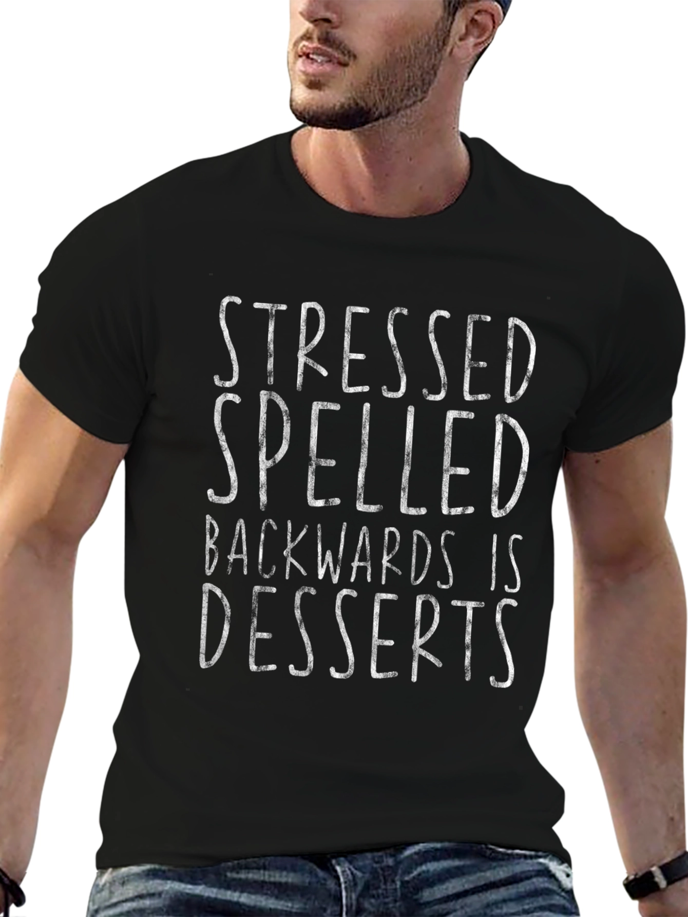 Stressed Spelled Backwards T-Shirt - Funny Dessert Tee
