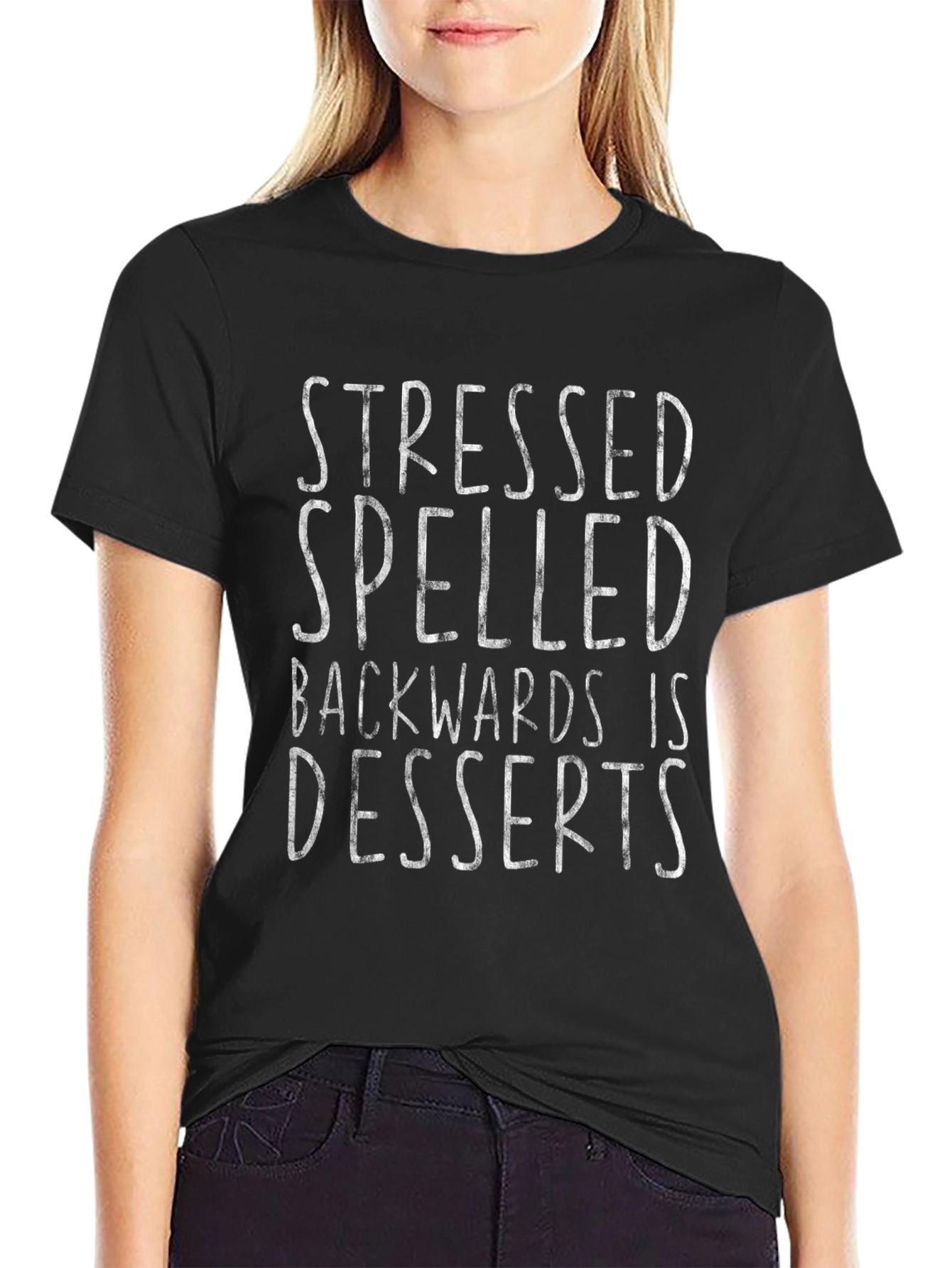 Stressed Spelled Backwards T-Shirt - Funny Dessert Tee