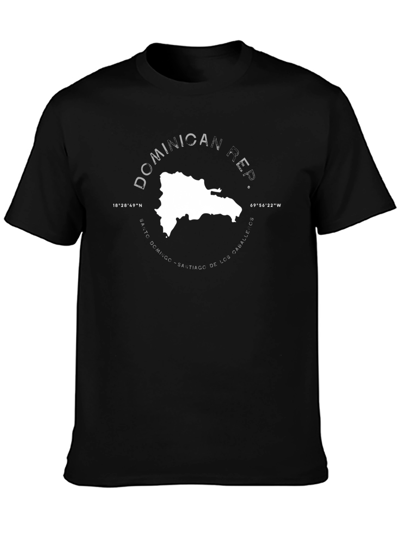 Dominican Republic Map Graphic Tee - Unisex