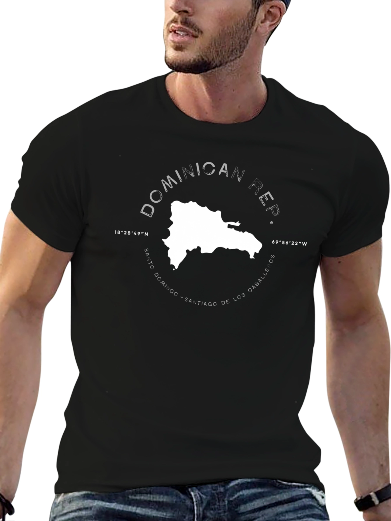 Dominican Republic Map Graphic Tee - Unisex