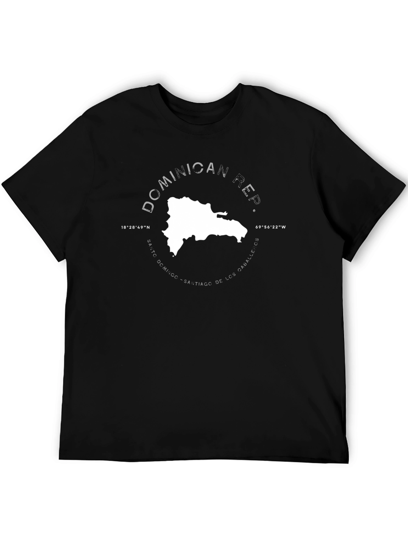Dominican Republic Map Graphic Tee - Unisex