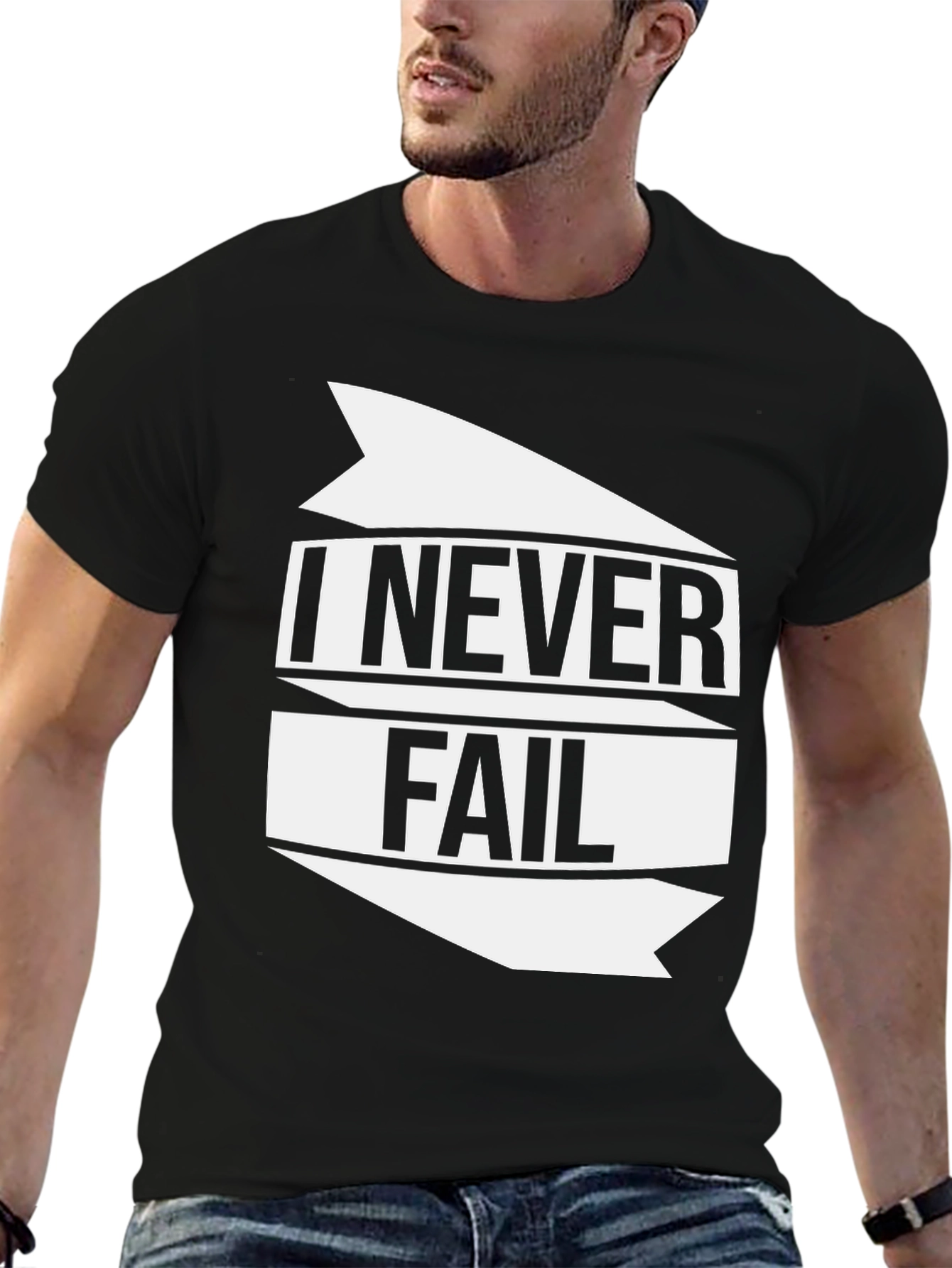I Never Fail Graphic Tee - Bold Statement Shirt