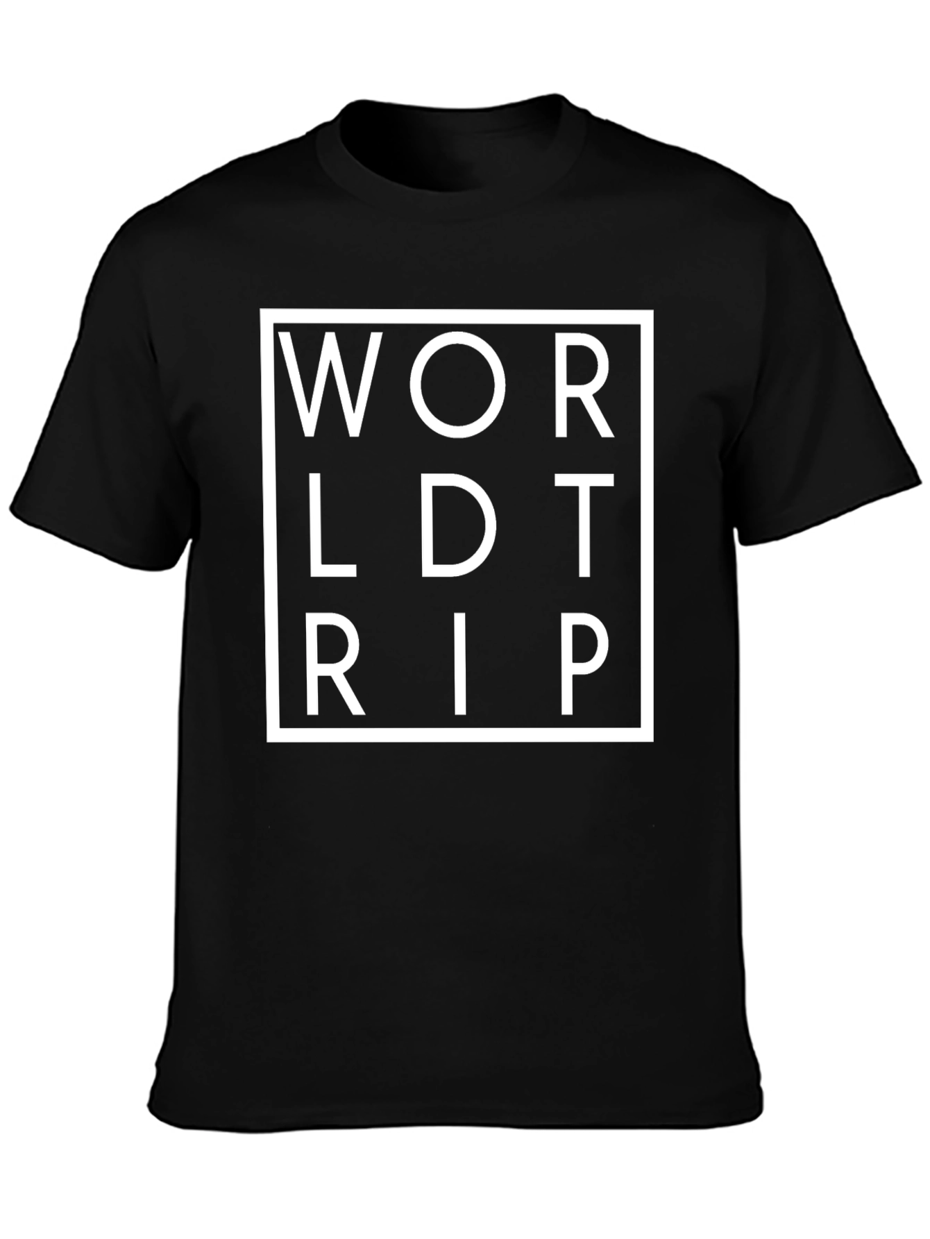 World Trip Black Graphic Tee
