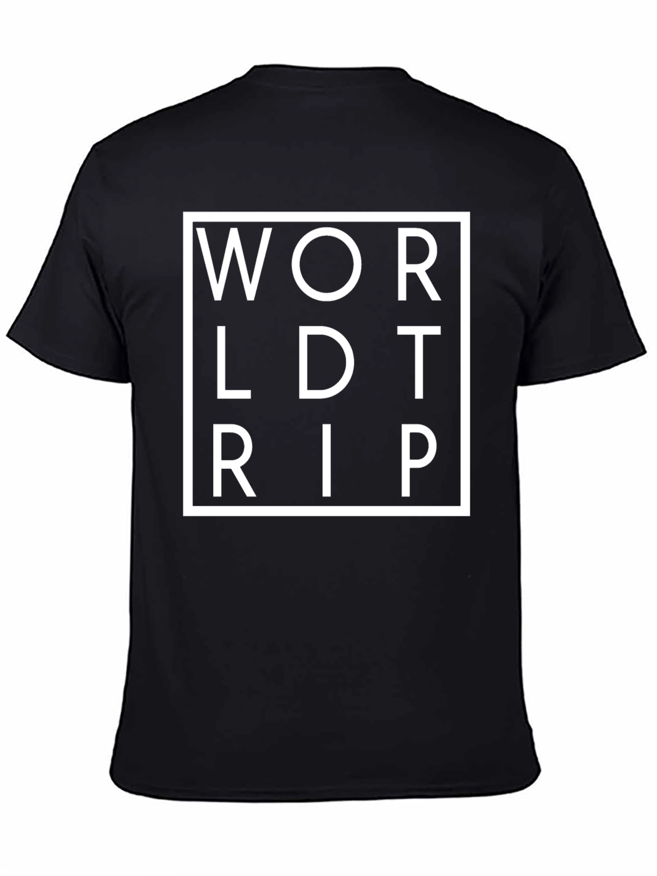 World Trip Black Graphic Tee