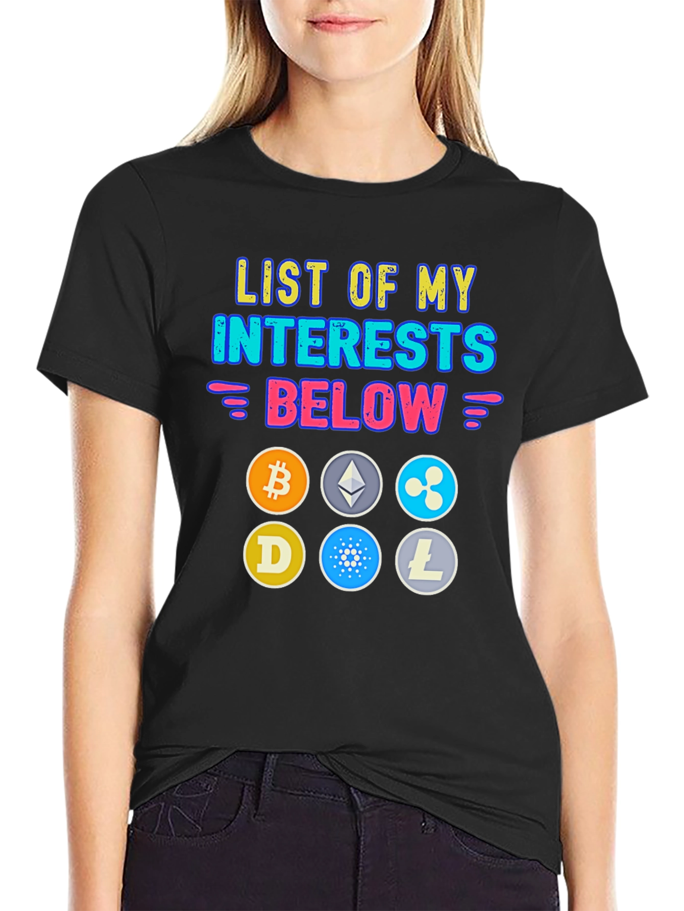 Crypto Enthusiast T-Shirt: Bitcoin Ethereum & More!