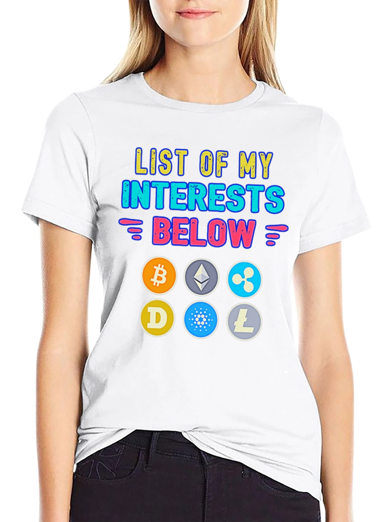 Crypto Enthusiast T-Shirt: Bitcoin Ethereum & More!