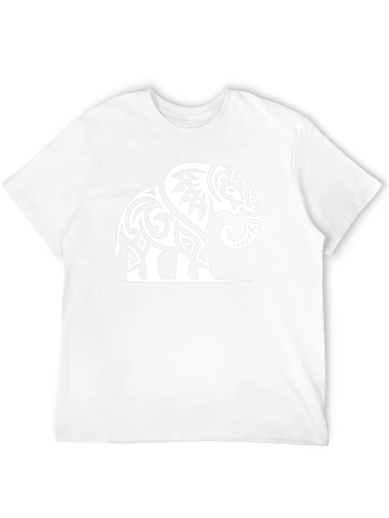 Tribal Elephant Graphic Tee - Black