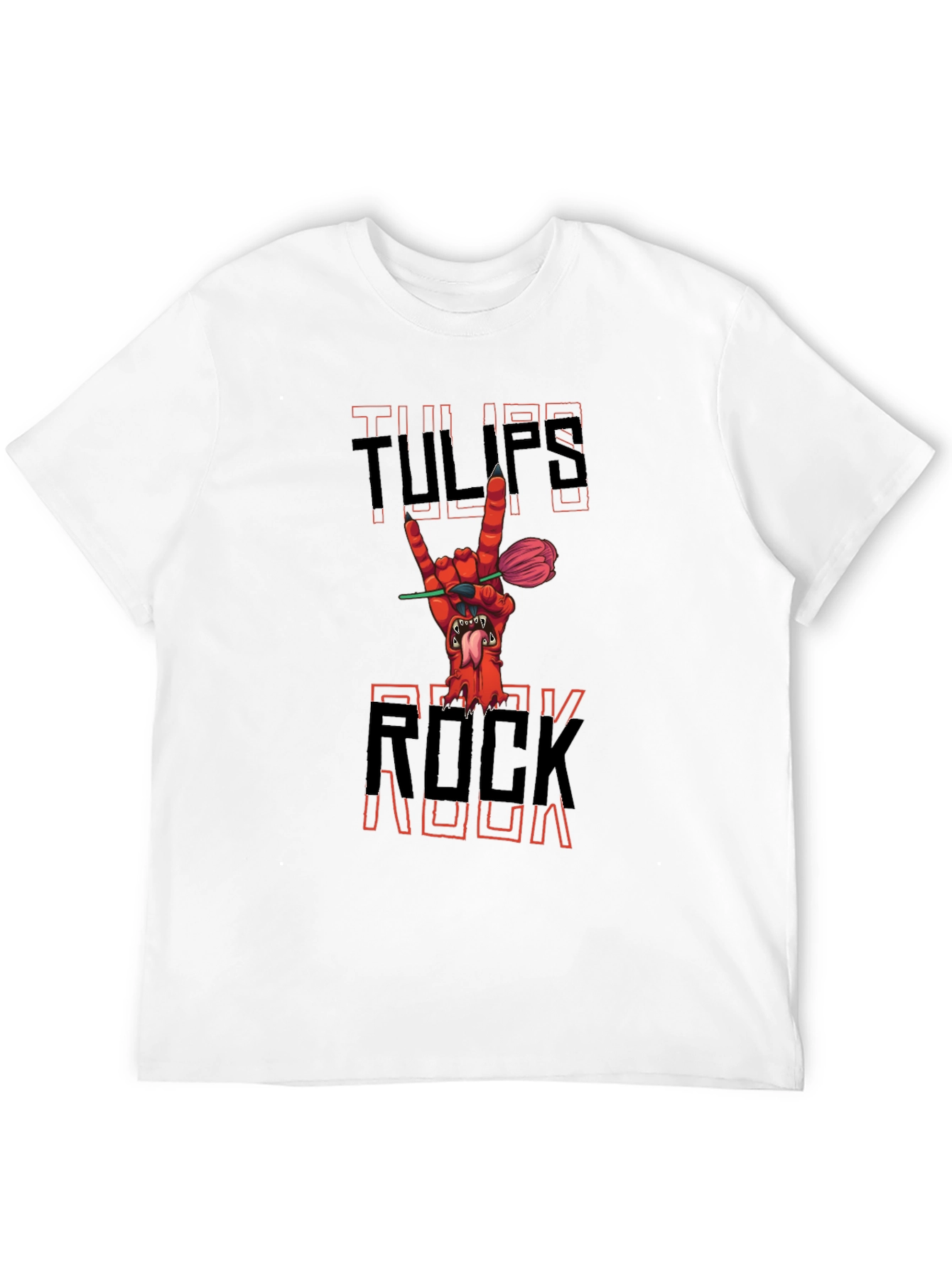 Tulips Rock T-Shirt - Edgy Graphic Tee