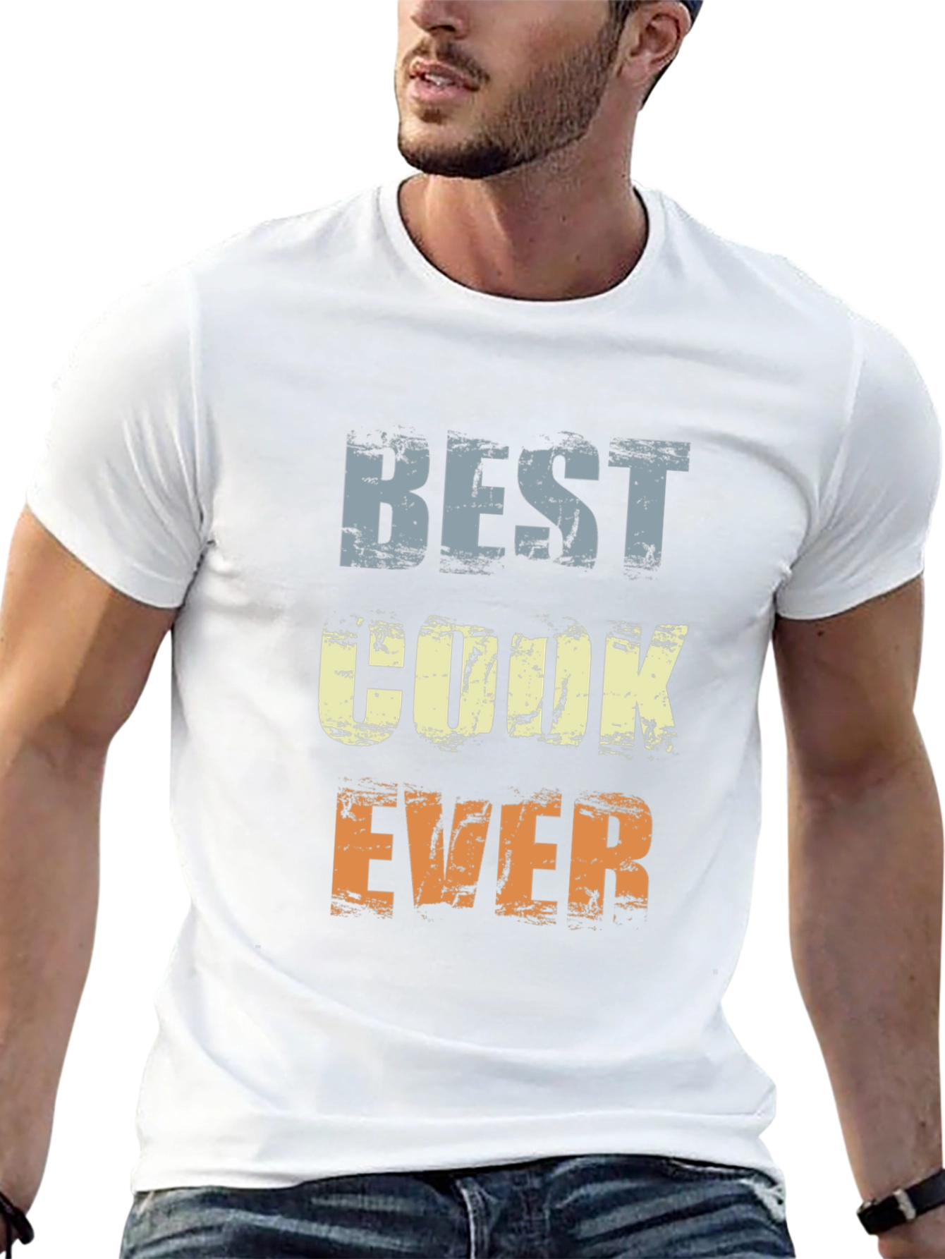 Best Cook Ever Graphic T-Shirt - Black Cotton Tee