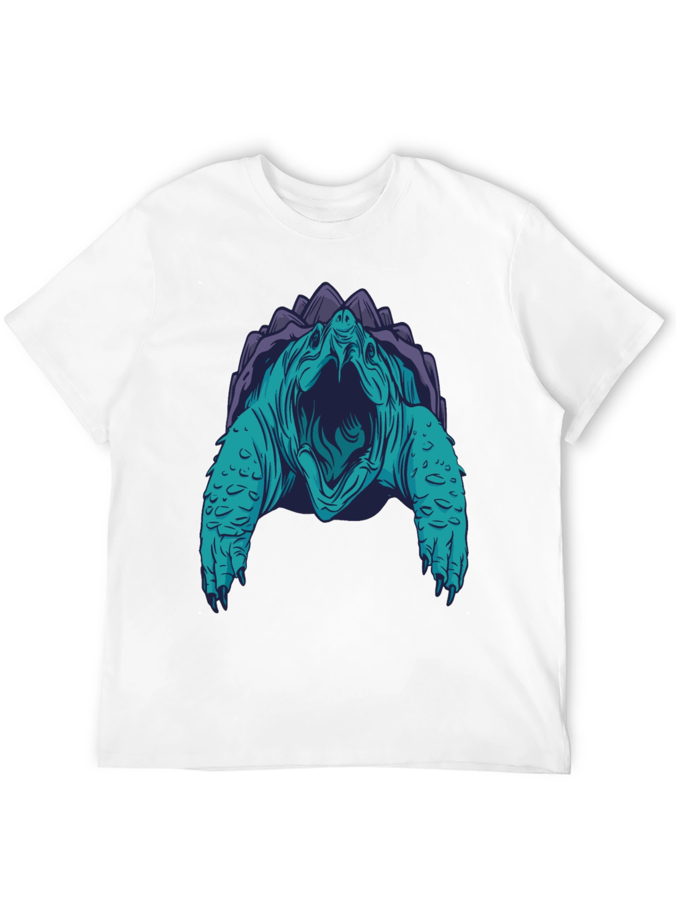 Turtle Graphic Tee - Black Cotton Blend